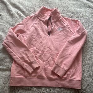 Pink Nike Crewneck Small Quarter Zip